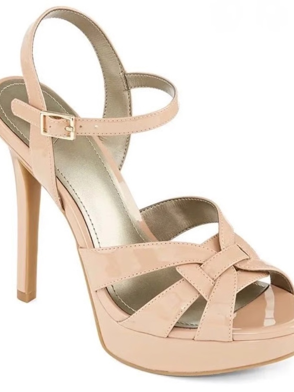 Worthington Blush Patent Strappy Platform Heel